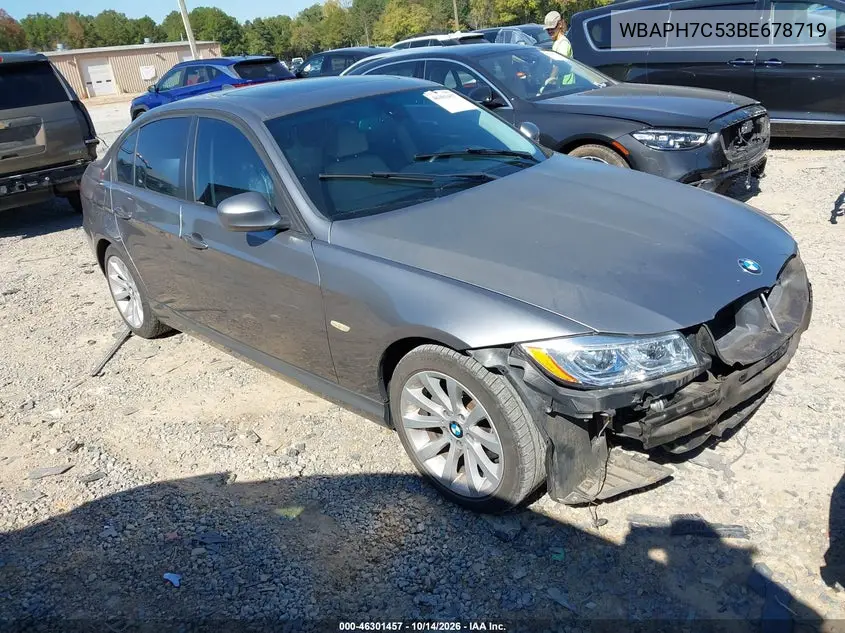 BMW 3ER 2011, VIN WBAPH7C53BE678719