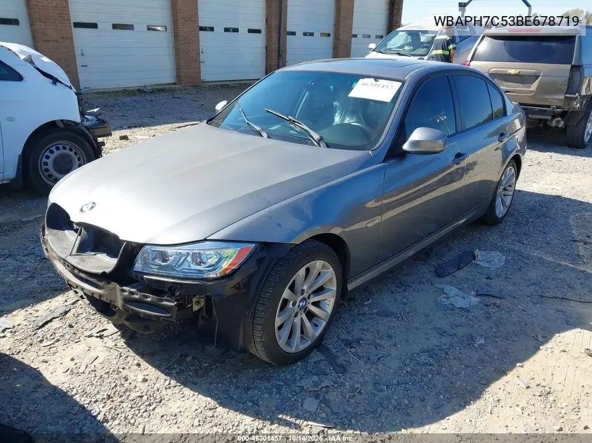 2011 BMW 3ER VIN WBAPH7C53BE678719 — фото 2