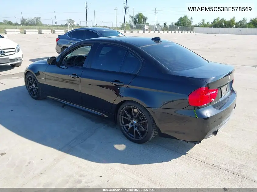 2011 BMW 3ER VIN WBAPM5C53BE578569 — фото 3
