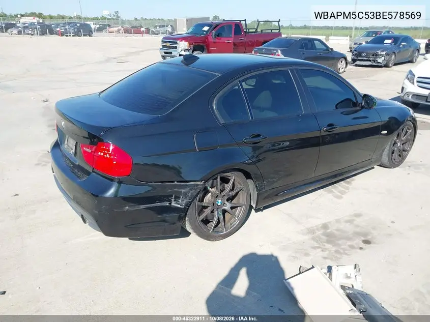 2011 BMW 3ER VIN WBAPM5C53BE578569 — фото 4
