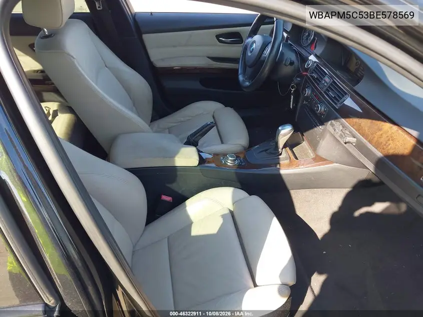 2011 BMW 3ER VIN WBAPM5C53BE578569 — фото 5
