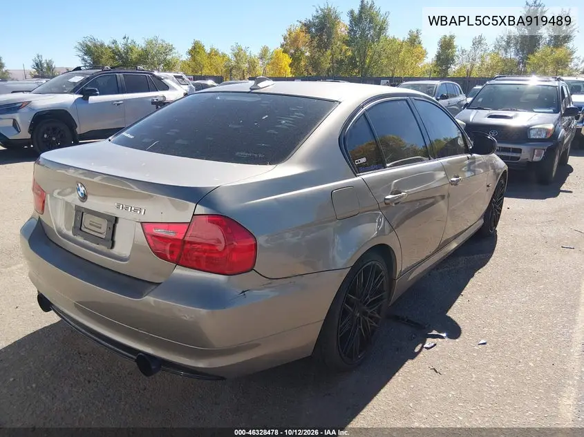 2011 BMW 3ER VIN WBAPL5C5XBA919489 — фото 4
