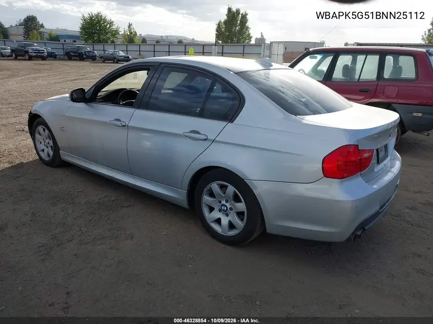 2011 BMW 3ER VIN WBAPK5G51BNN25112 — фото 3