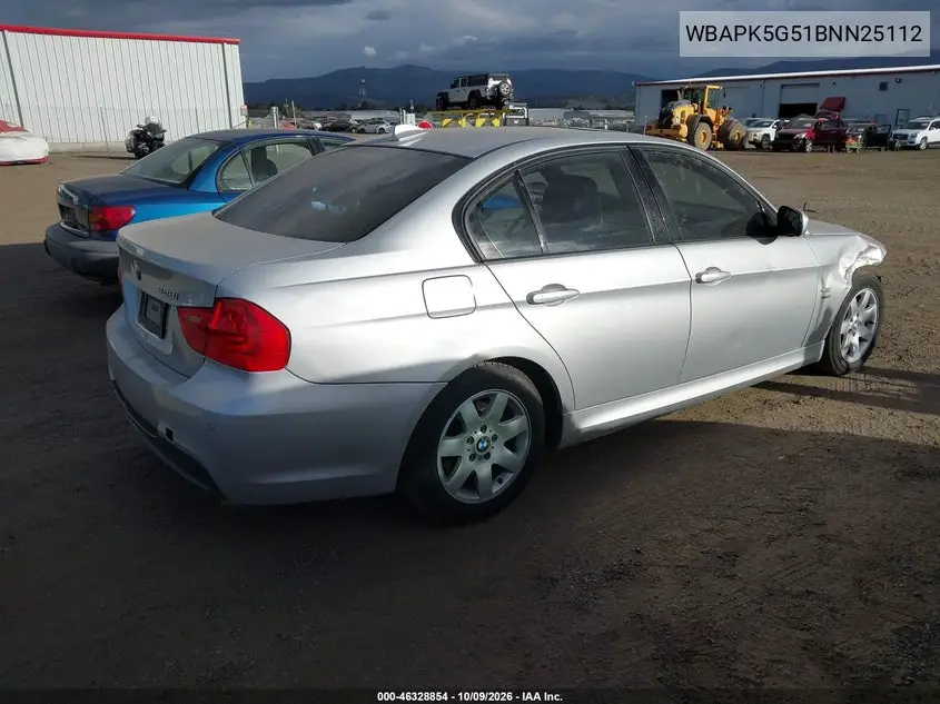 2011 BMW 3ER VIN WBAPK5G51BNN25112 — фото 4
