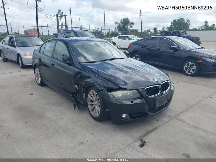 BMW 3ER 2011, VIN WBAPH5G50BNN59296