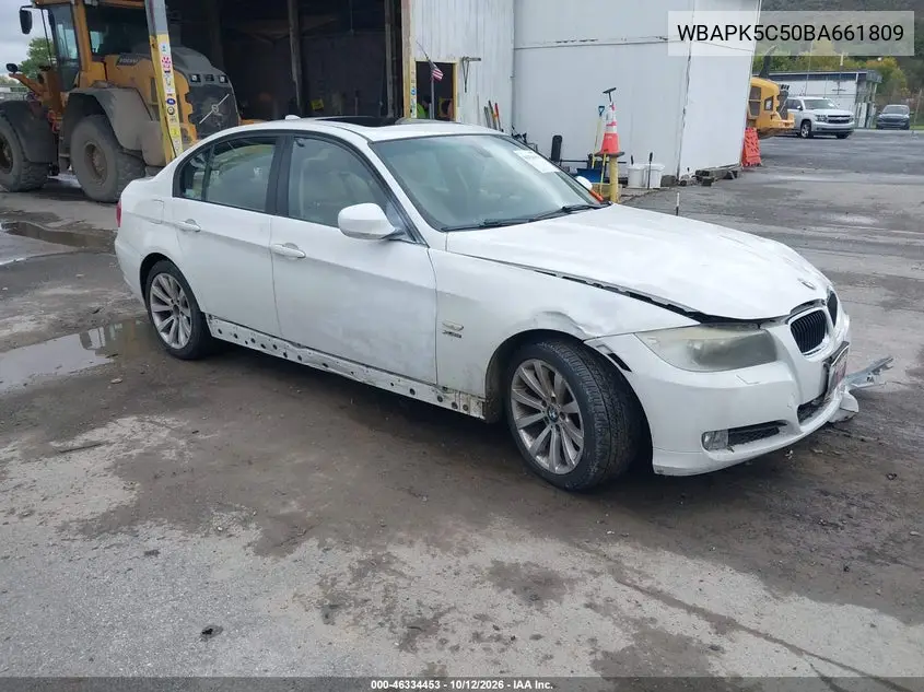 BMW 3ER 2011, VIN WBAPK5C50BA661809