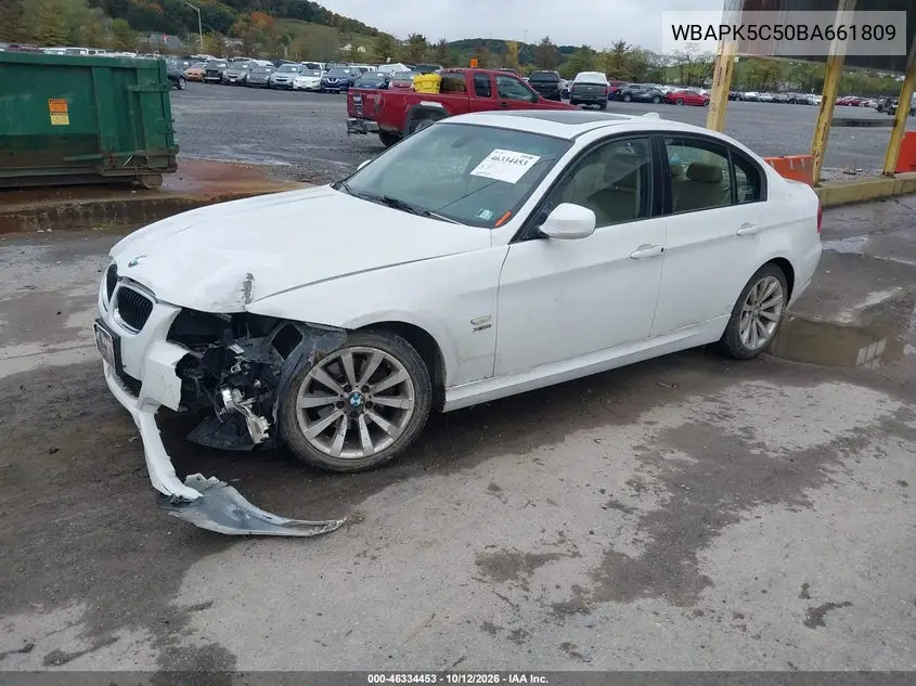 2011 BMW 3ER VIN WBAPK5C50BA661809 — фото 2