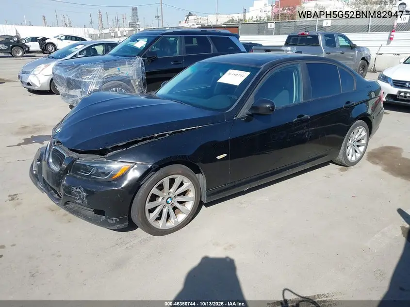 2011 BMW 3ER VIN WBAPH5G52BNM82947 — фото 2