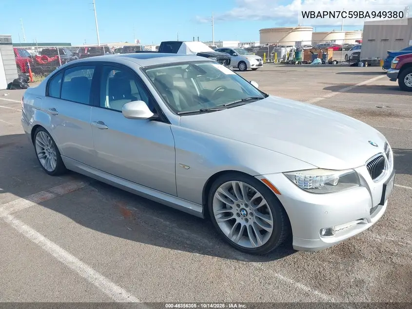 BMW 3ER 2011, VIN WBAPN7C59BA949380