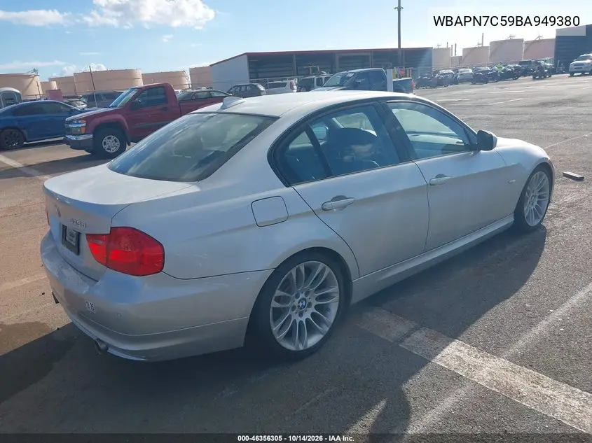 2011 BMW 3ER VIN WBAPN7C59BA949380 — фото 4