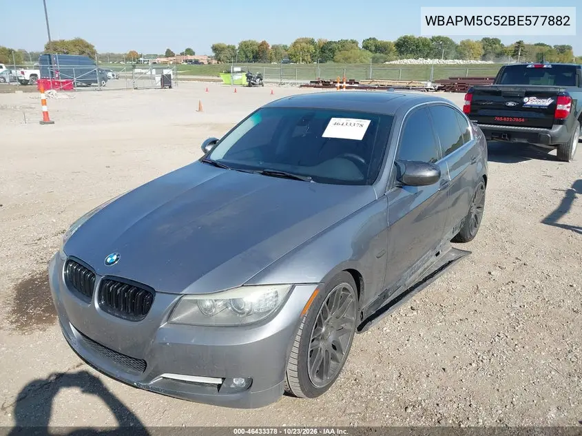 2011 BMW 3ER VIN WBAPM5C52BE577882 — фото 2