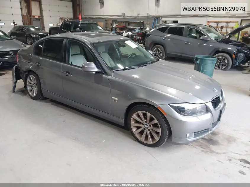 BMW 3ER 2011, VIN WBAPK5G56BNN29978