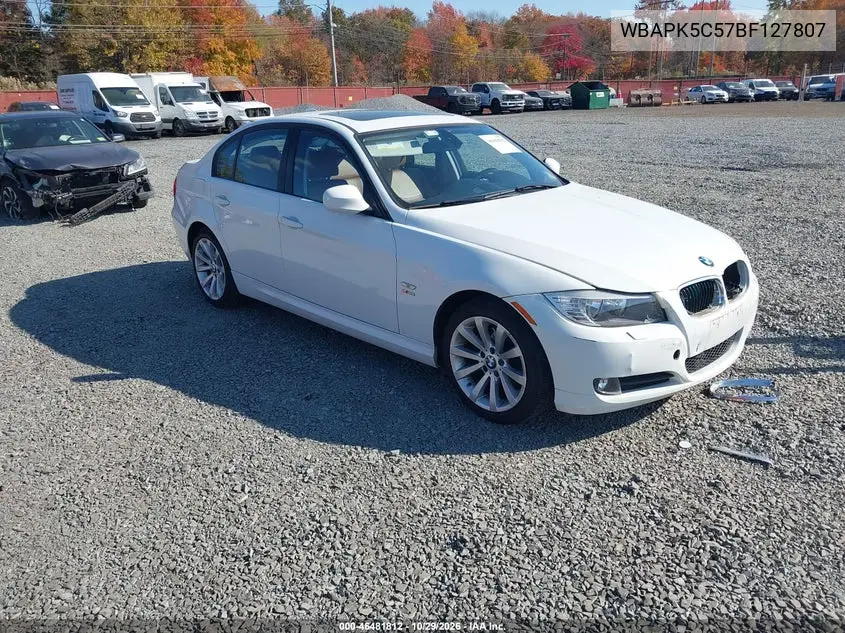 BMW 3ER 2011, VIN WBAPK5C57BF127807