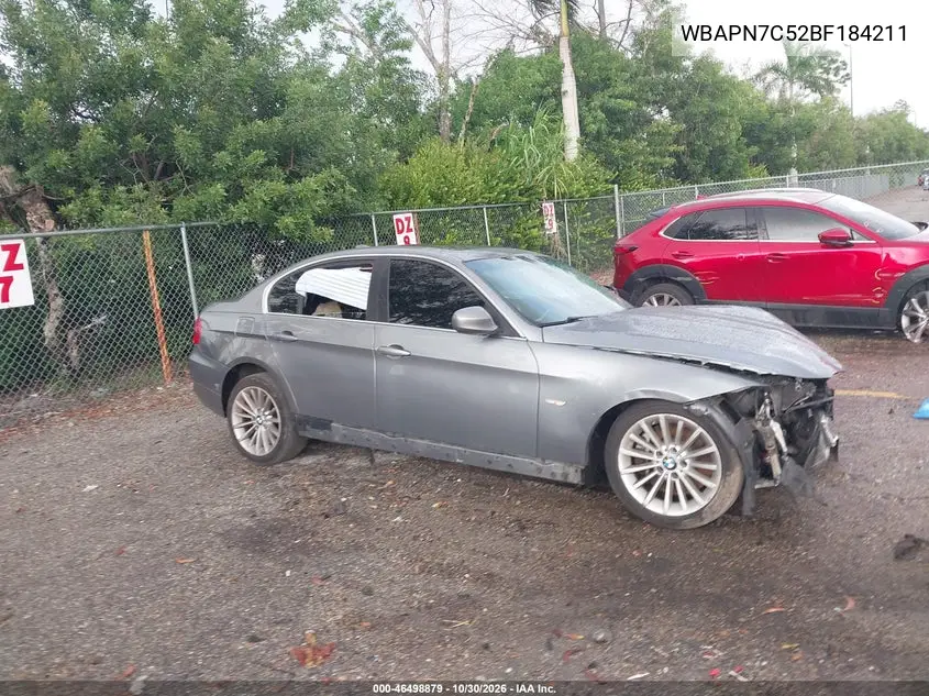BMW 3ER 2011, VIN WBAPN7C52BF184211