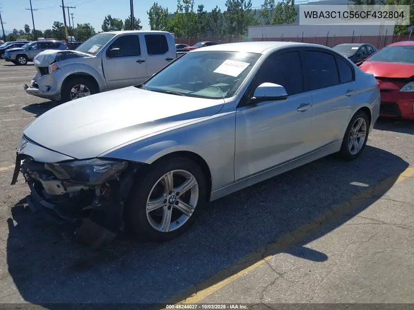2012 BMW 3ER VIN WBA3C1C56CF432804 — фото 2