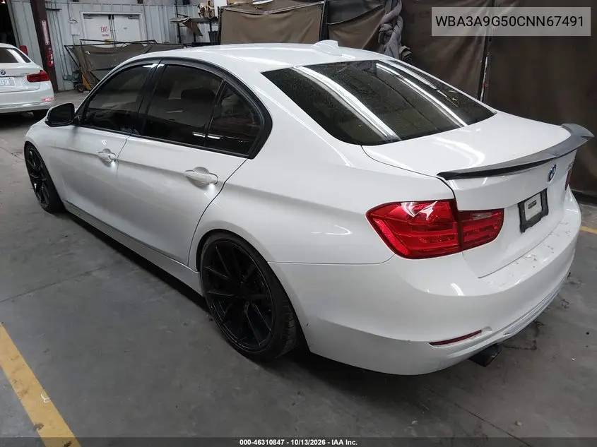 2012 BMW 3ER VIN WBA3A9G50CNN67491 — фото 3
