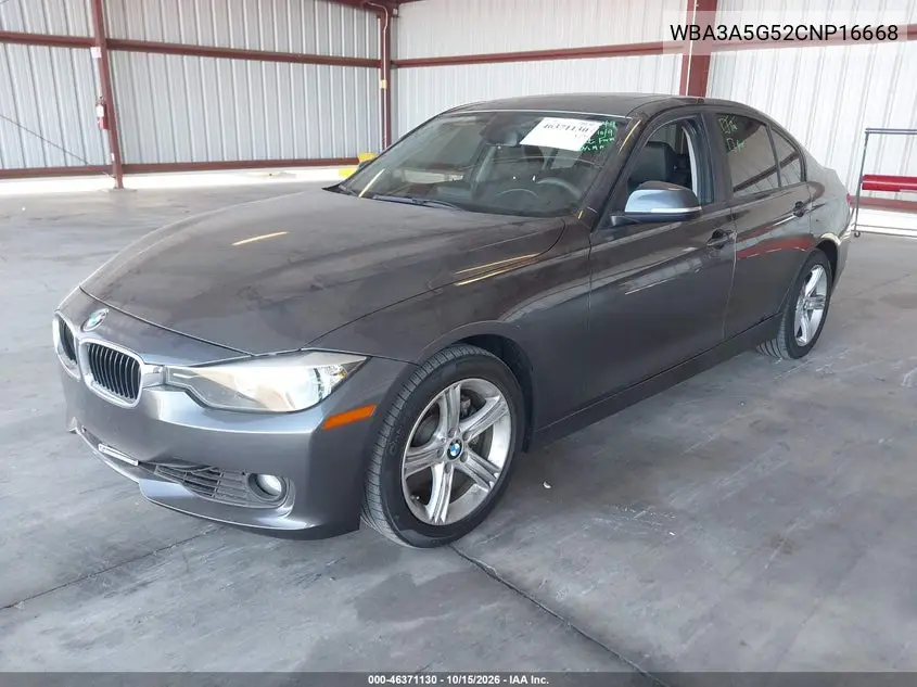 2012 BMW 3ER VIN WBA3A5G52CNP16668 — фото 2