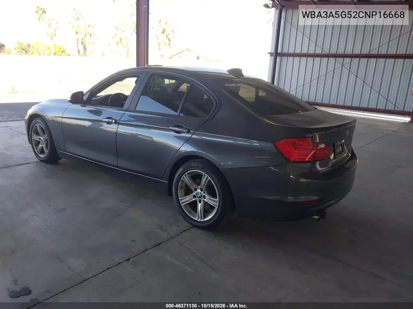 2012 BMW 3ER VIN WBA3A5G52CNP16668 — фото 3