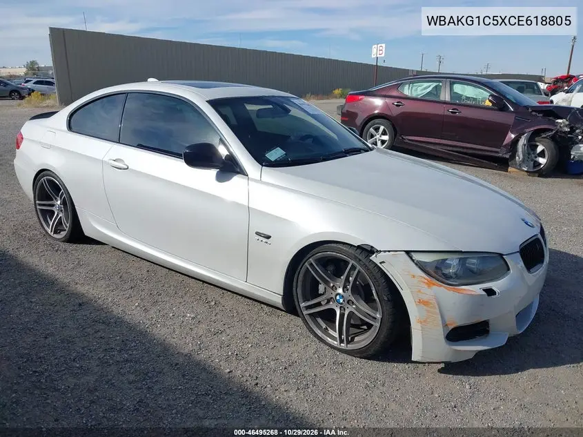 BMW 3ER 2012, VIN WBAKG1C5XCE618805