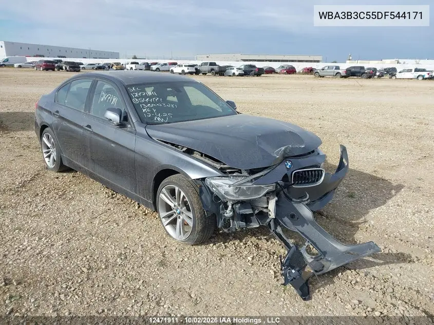 BMW 3ER 2013, VIN WBA3B3C55DF544171