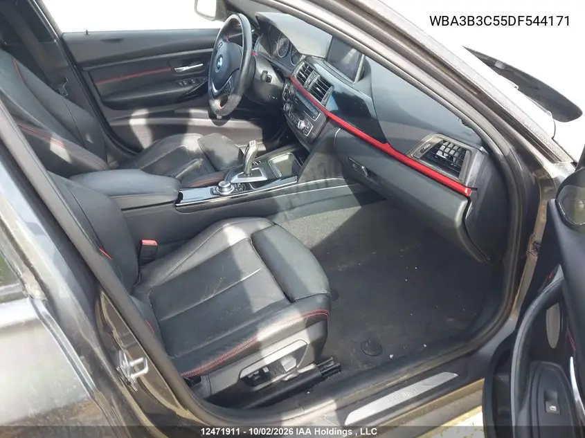 2013 BMW 3ER VIN WBA3B3C55DF544171 — фото 5