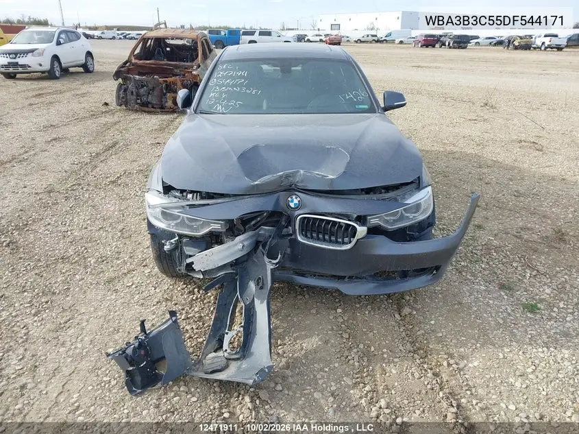 2013 BMW 3ER VIN WBA3B3C55DF544171 — фото 6