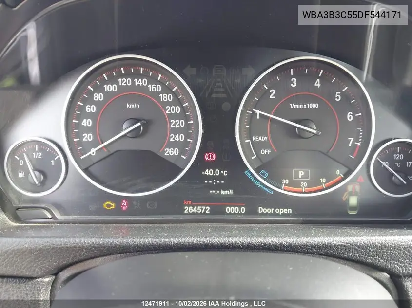 2013 BMW 3ER VIN WBA3B3C55DF544171 — фото 7