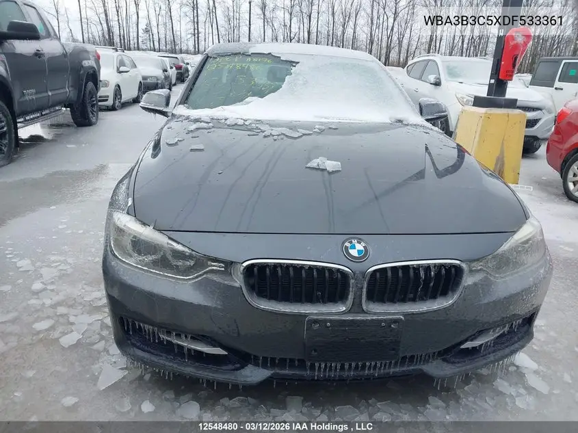 2013 BMW 3ER VIN WBA3B3C5XDF533361 — фото 12