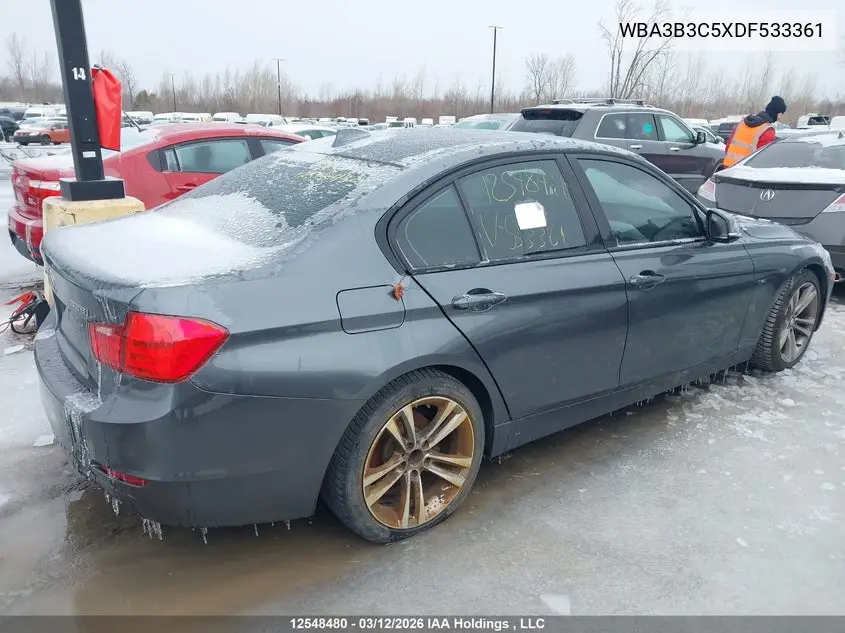 2013 BMW 3ER VIN WBA3B3C5XDF533361 — фото 13