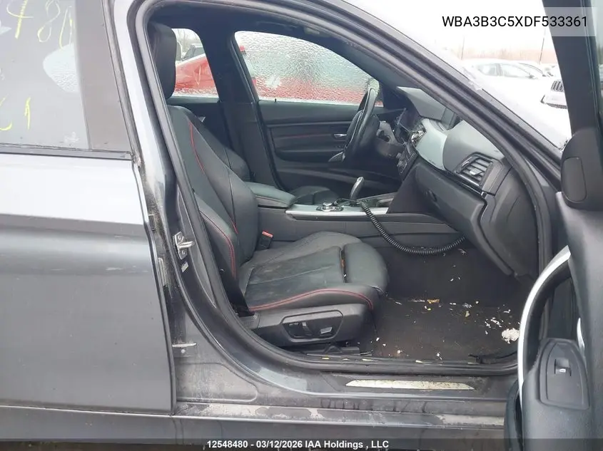 2013 BMW 3ER VIN WBA3B3C5XDF533361 — фото 5