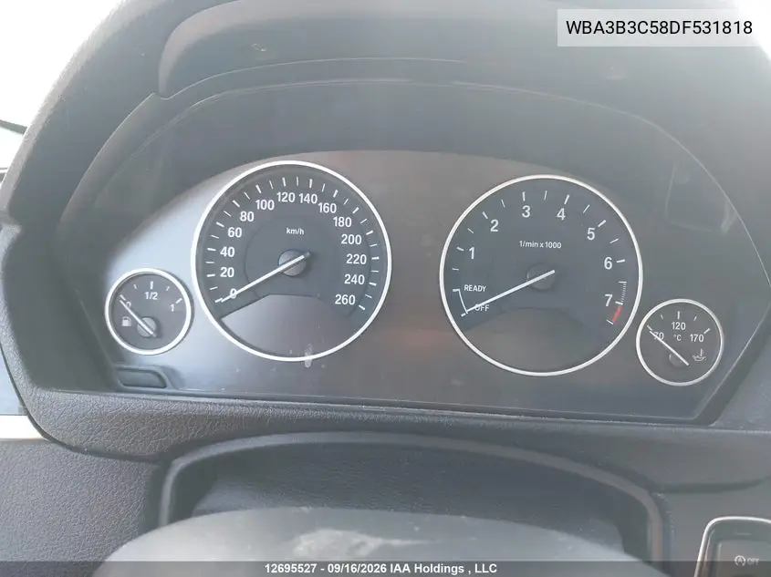 2013 BMW 3ER VIN WBA3B3C58DF531818 — фото 14