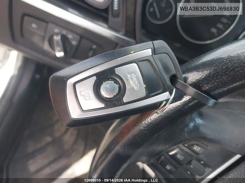 2013 BMW 3ER VIN WBA3B3C53DJ698830 — фото 11