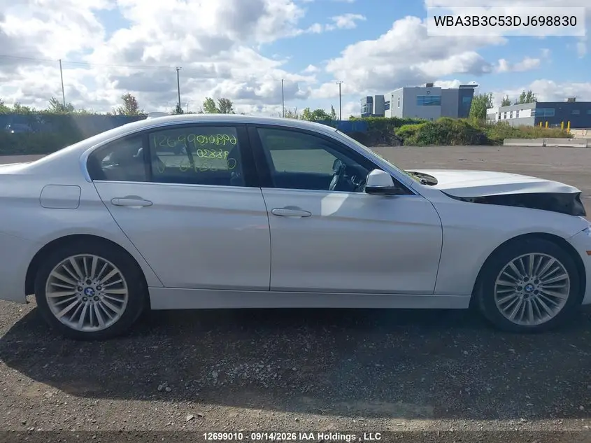 2013 BMW 3ER VIN WBA3B3C53DJ698830 — фото 14