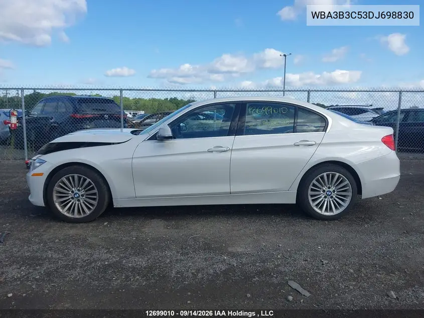 2013 BMW 3ER VIN WBA3B3C53DJ698830 — фото 15