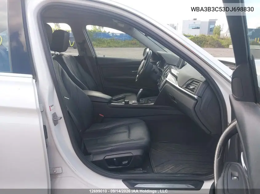 2013 BMW 3ER VIN WBA3B3C53DJ698830 — фото 5