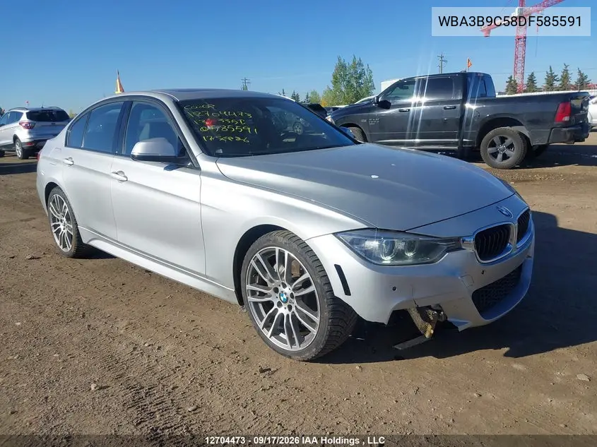BMW 3ER 2013, VIN WBA3B9C58DF585591