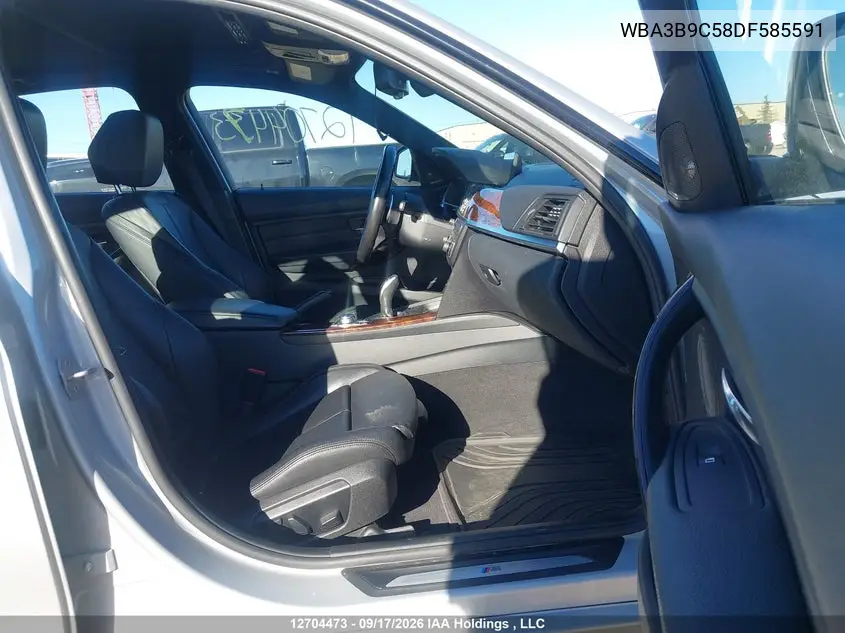 2013 BMW 3ER VIN WBA3B9C58DF585591 — фото 5