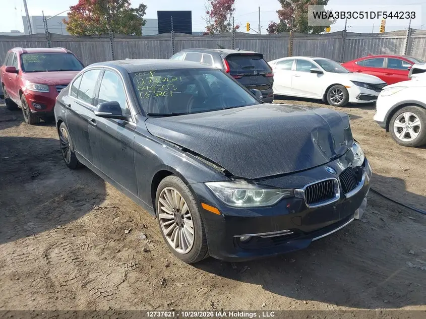 BMW 3ER 2013, VIN WBA3B3C51DF544233
