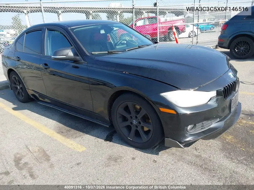 BMW 3ER 2013, VIN WBA3C3C5XDF146516