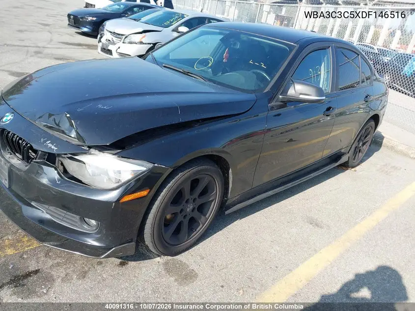 2013 BMW 3ER VIN WBA3C3C5XDF146516 — фото 2
