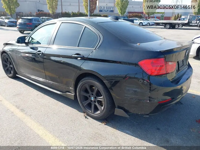 2013 BMW 3ER VIN WBA3C3C5XDF146516 — фото 3