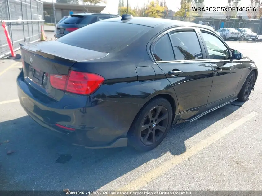 2013 BMW 3ER VIN WBA3C3C5XDF146516 — фото 4