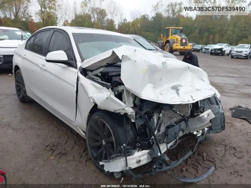 BMW 3ER 2013, VIN WBA3B3C57DF539490