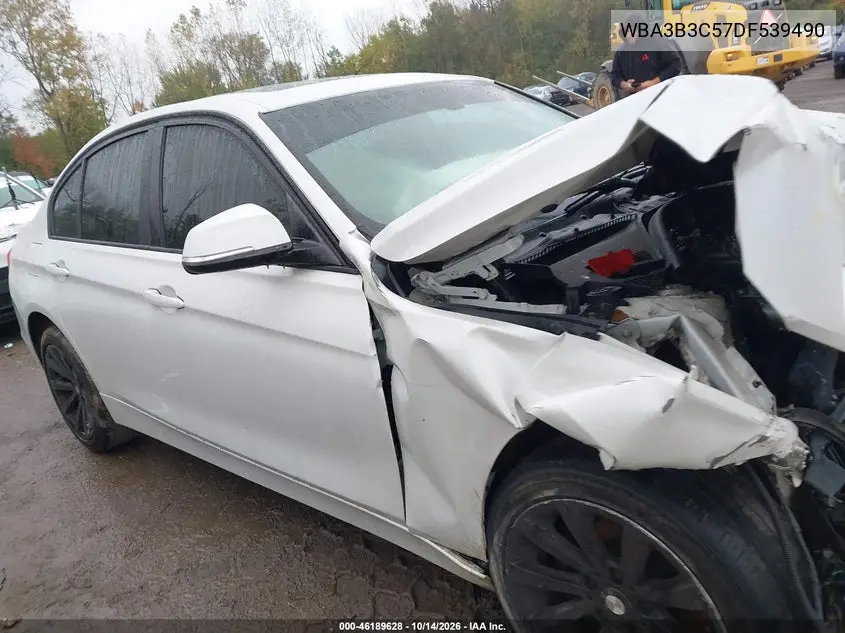2013 BMW 3ER VIN WBA3B3C57DF539490 — фото 12