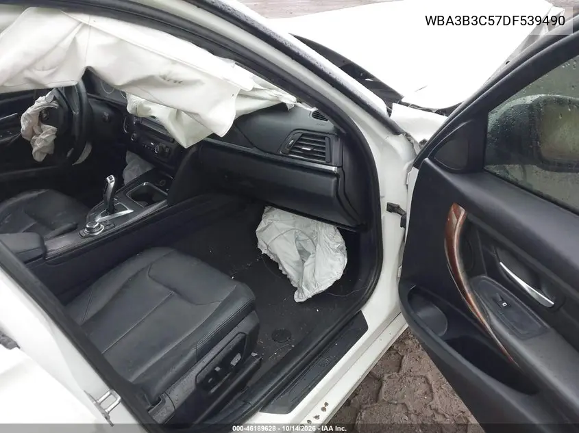 2013 BMW 3ER VIN WBA3B3C57DF539490 — фото 5