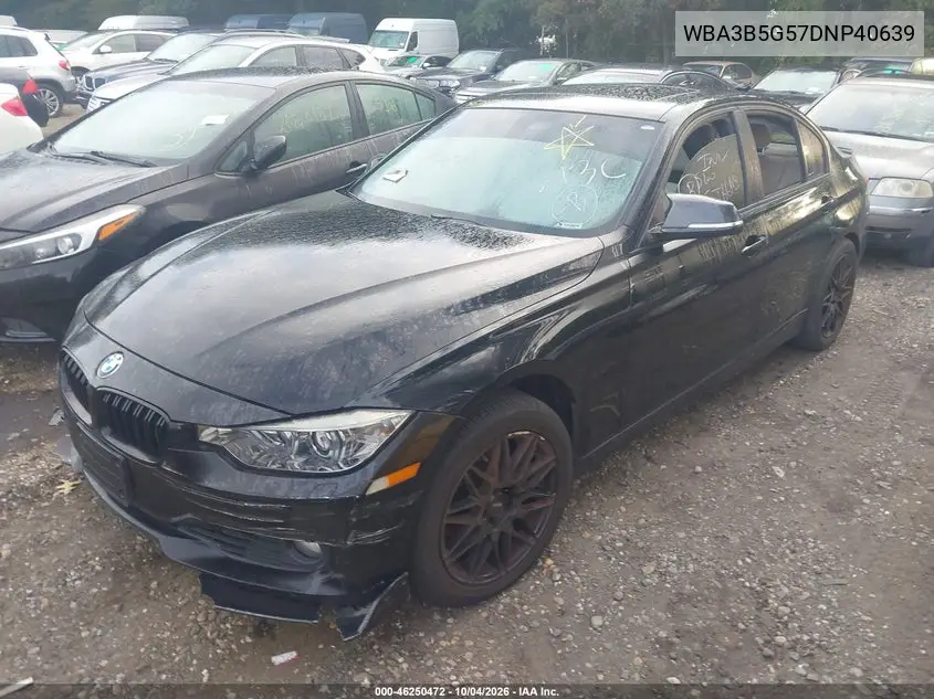 2013 BMW 3ER VIN WBA3B5G57DNP40639 — фото 2