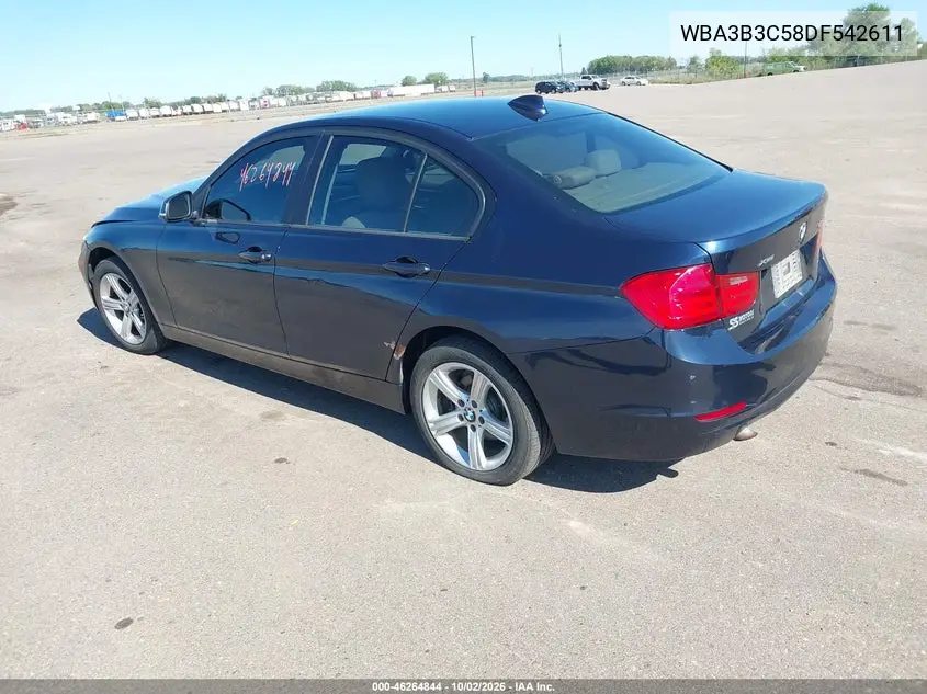 2013 BMW 3ER VIN WBA3B3C58DF542611 — фото 3
