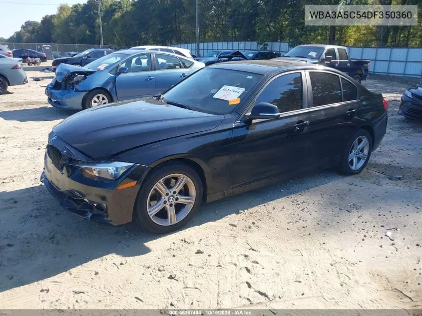 2013 BMW 3ER VIN WBA3A5C54DF350360 — фото 2