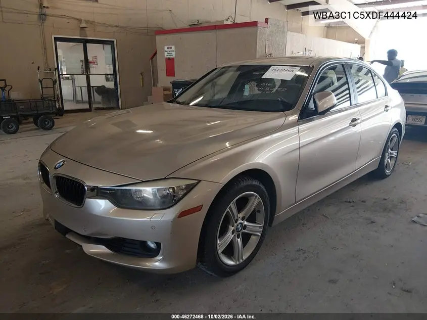 2013 BMW 3ER VIN WBA3C1C5XDF444424 — фото 2