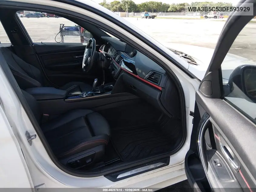 2013 BMW 3ER VIN WBA3B5C53DF593929 — фото 5